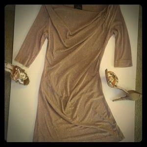 Vivienne westwood gold anglomania draped dress L